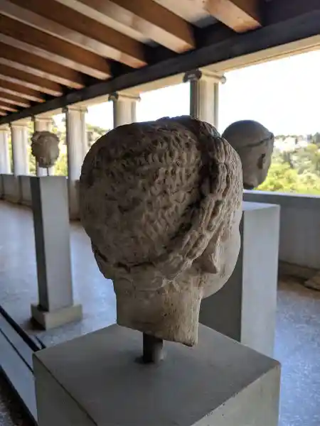 Portrait head of a boy initiate